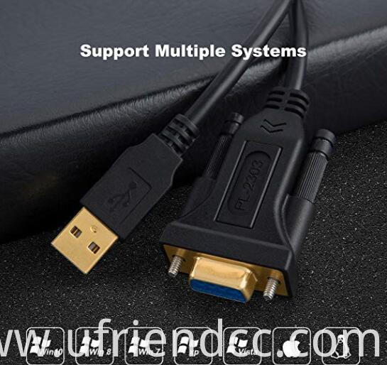 Good Compatible RS232 PL2303 Adapter Serial Chipset DB9 to USB driver Cable for Cashier Register,Modem,